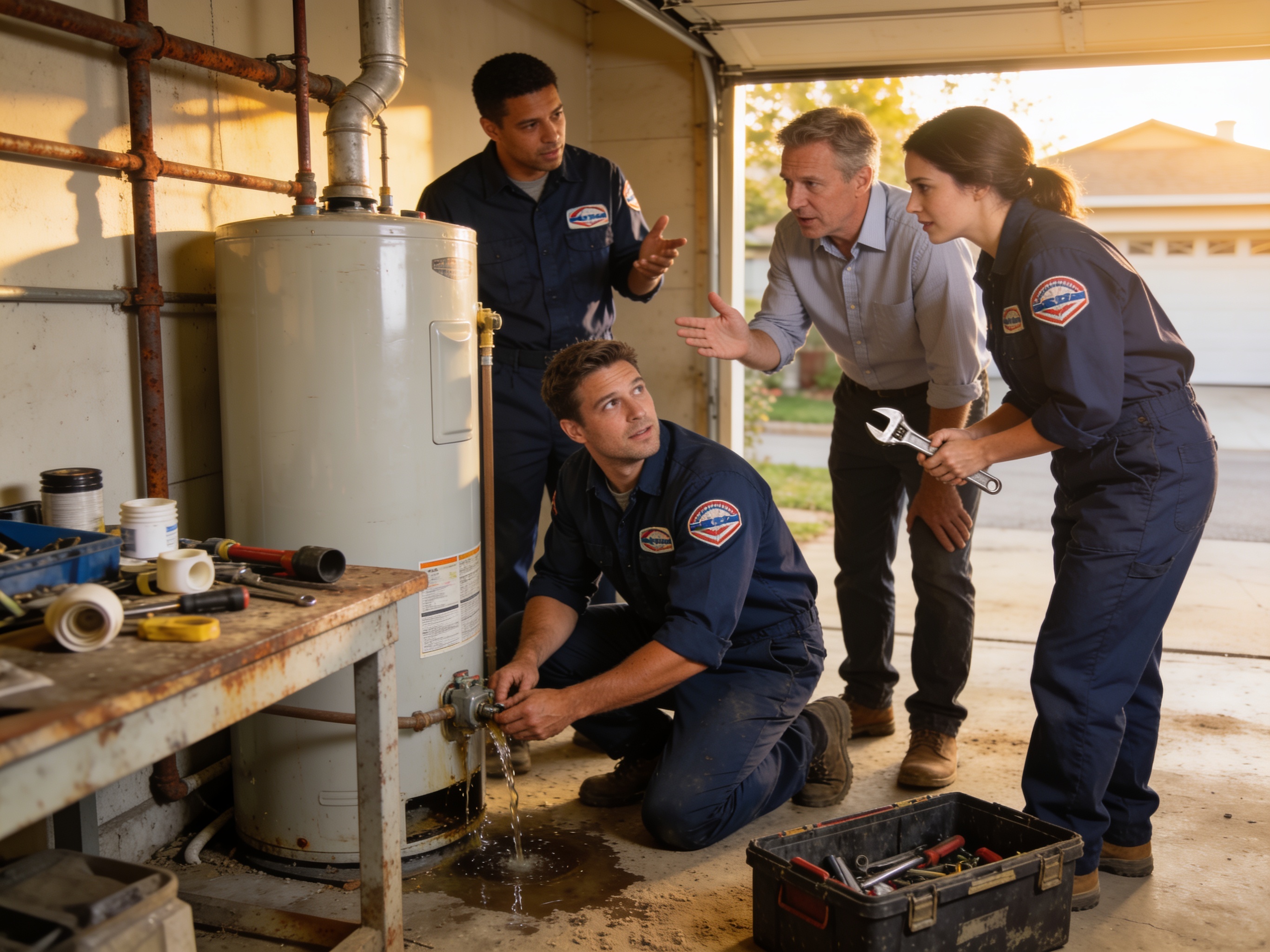 DeSoto Water Heater Leak Repair CO team