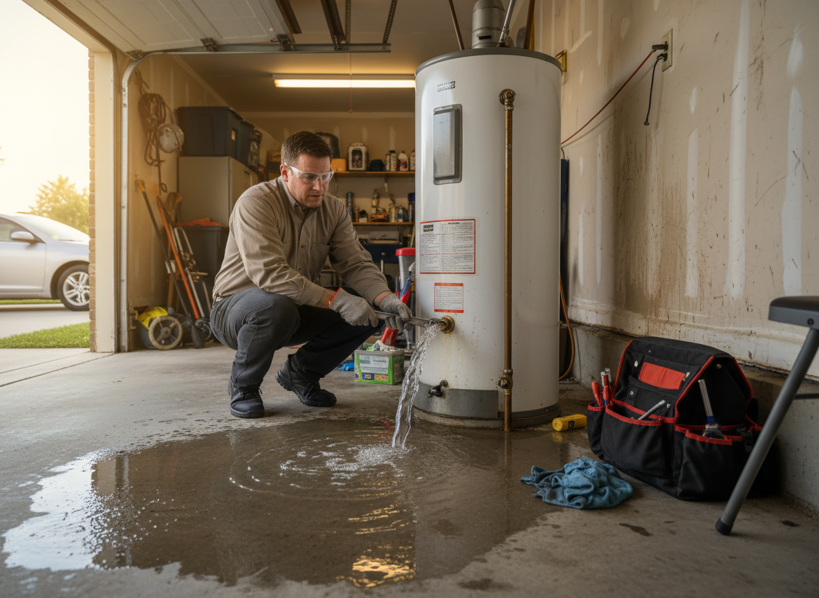Water Heater Leaking From Drain Valve in DeSoto, TX